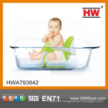 Hot vendendo plástico verde e branco bebê cadeira de banho